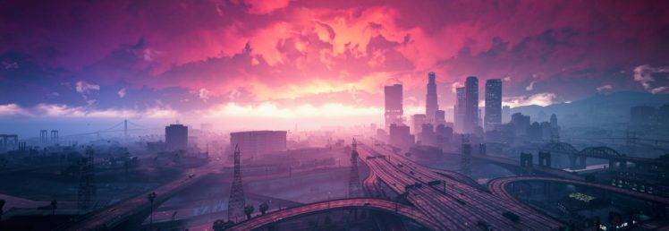 Grand Theft Auto V, Sunset HD Wallpaper Desktop Background
