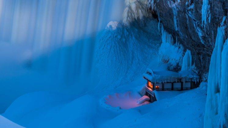 Niagara Falls, Waterfall, Cold, Ice, Winter HD Wallpaper Desktop Background