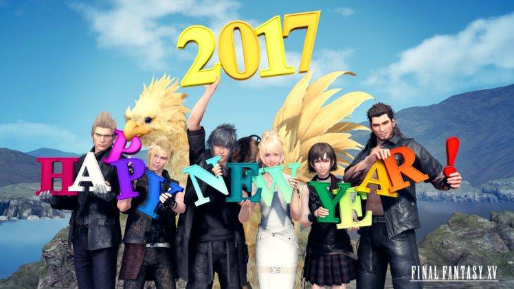 New Year, 2017 (Year), Final Fantasy XV HD Wallpaper Desktop Background