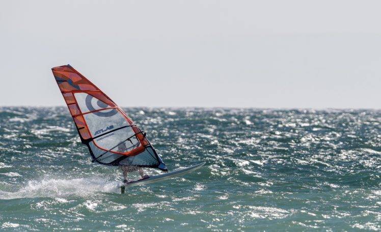windsurfing, Sea, Sport HD Wallpaper Desktop Background