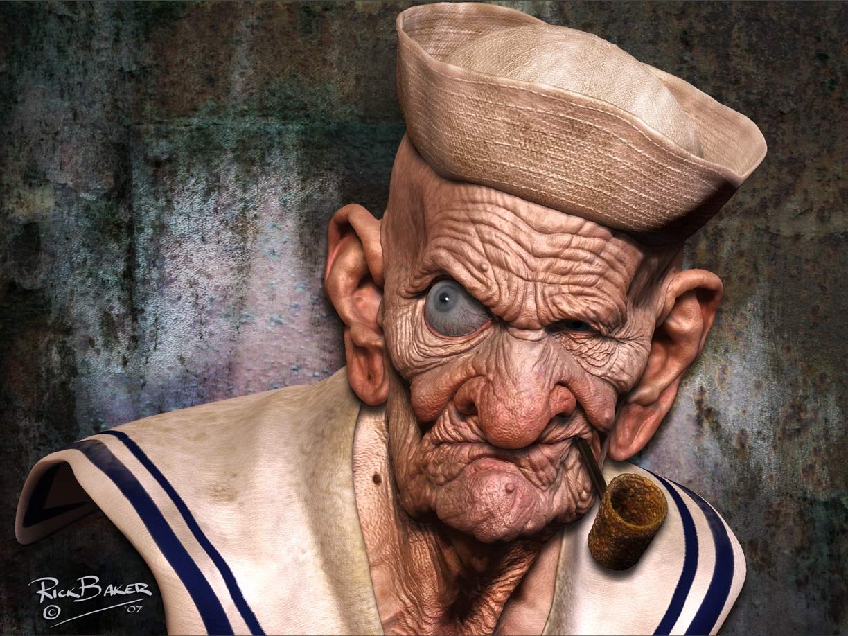 old people, Sailors, Popeye, Ship Wallpaper