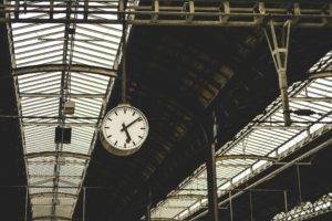 clocks, Train station