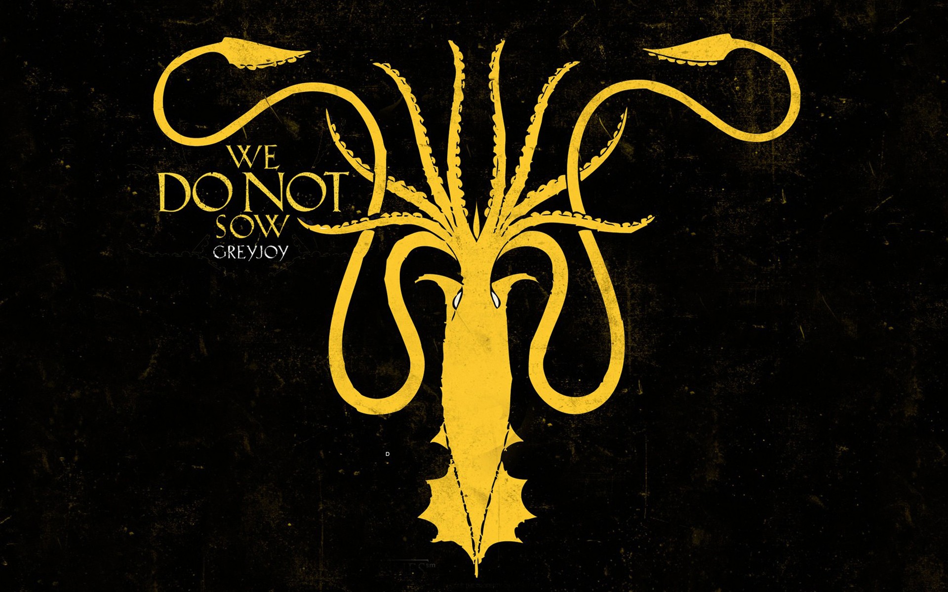 simple background, Octopus, Game of Thrones, House Greyjoy Wallpaper