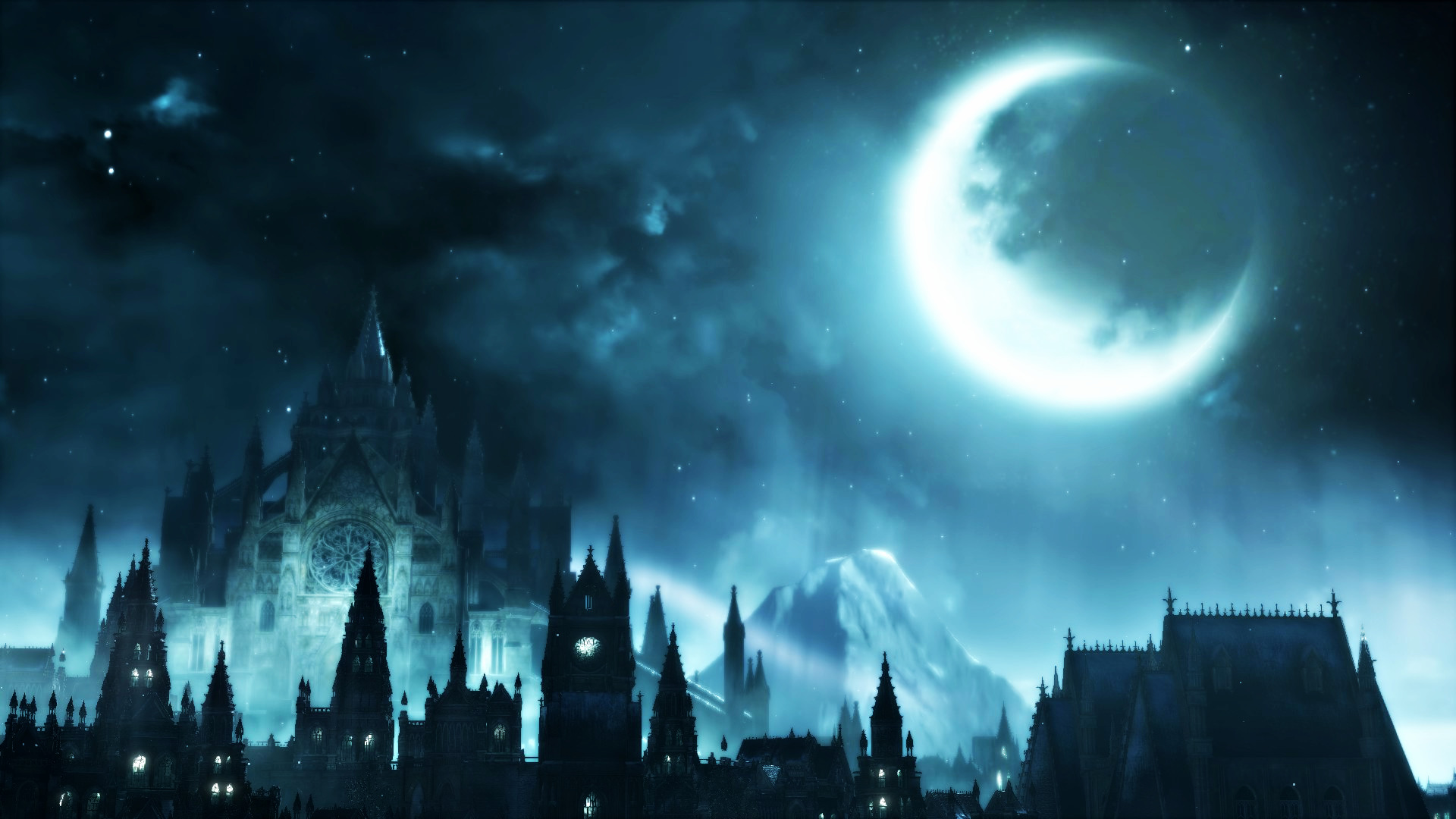 Dark Souls III, Video games, Moon, Dark, Castle Wallpapers HD / Desktop