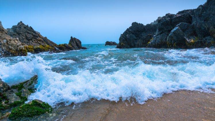 Chile, Las Cruces, Beach, Summer, Nature, Sea, Rock HD Wallpaper Desktop Background