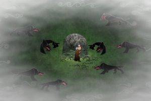 wolf, Tombstones, The Secret of Kells