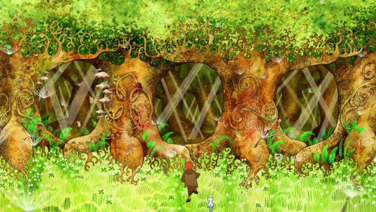 trees, Anime, The Secret of Kells, Animated movies, Movies HD Wallpaper Desktop Background