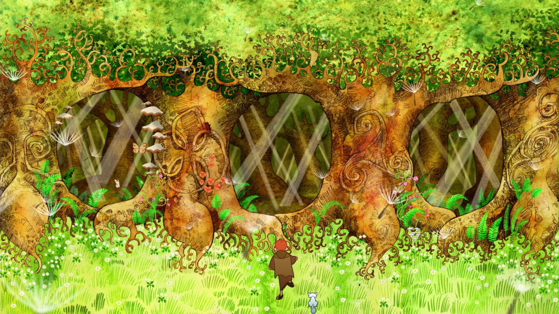 trees, Anime, The Secret of Kells, Animated movies, Movies Wallpaper