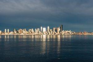 Seattle, Cityscape, Water, Skyscraper, Landscape, City, Building, Architecture