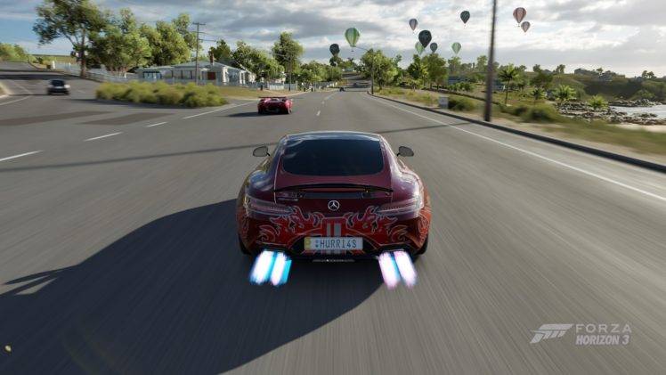 Forza Horizon 3 Car Supercars Sports Car Blue Flames