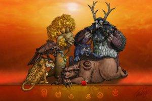 druids, Video games, World of Warcraft, Animals