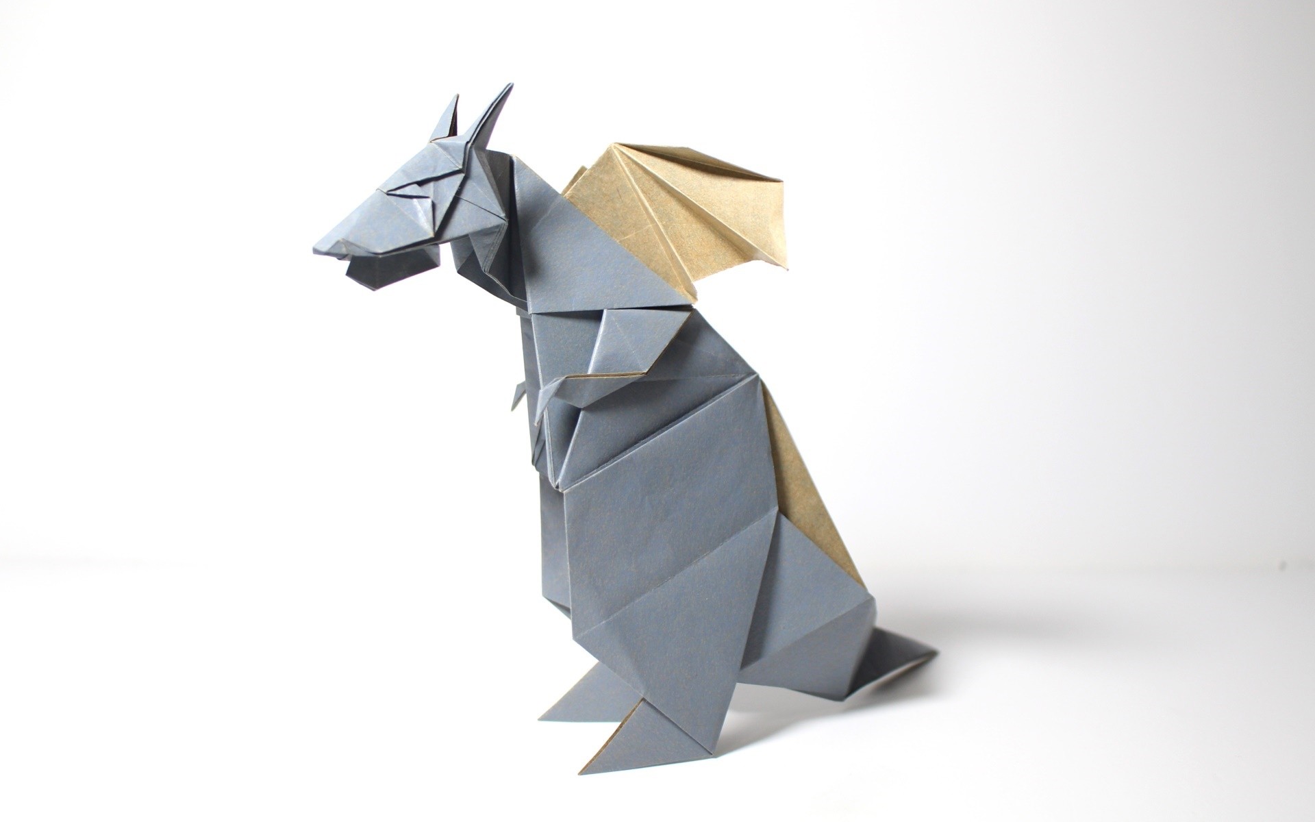 paper, Origami, Dragon Wallpaper