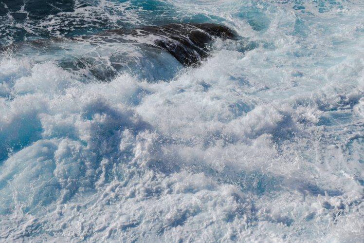sea, Waves, Foam, Landscape HD Wallpaper Desktop Background