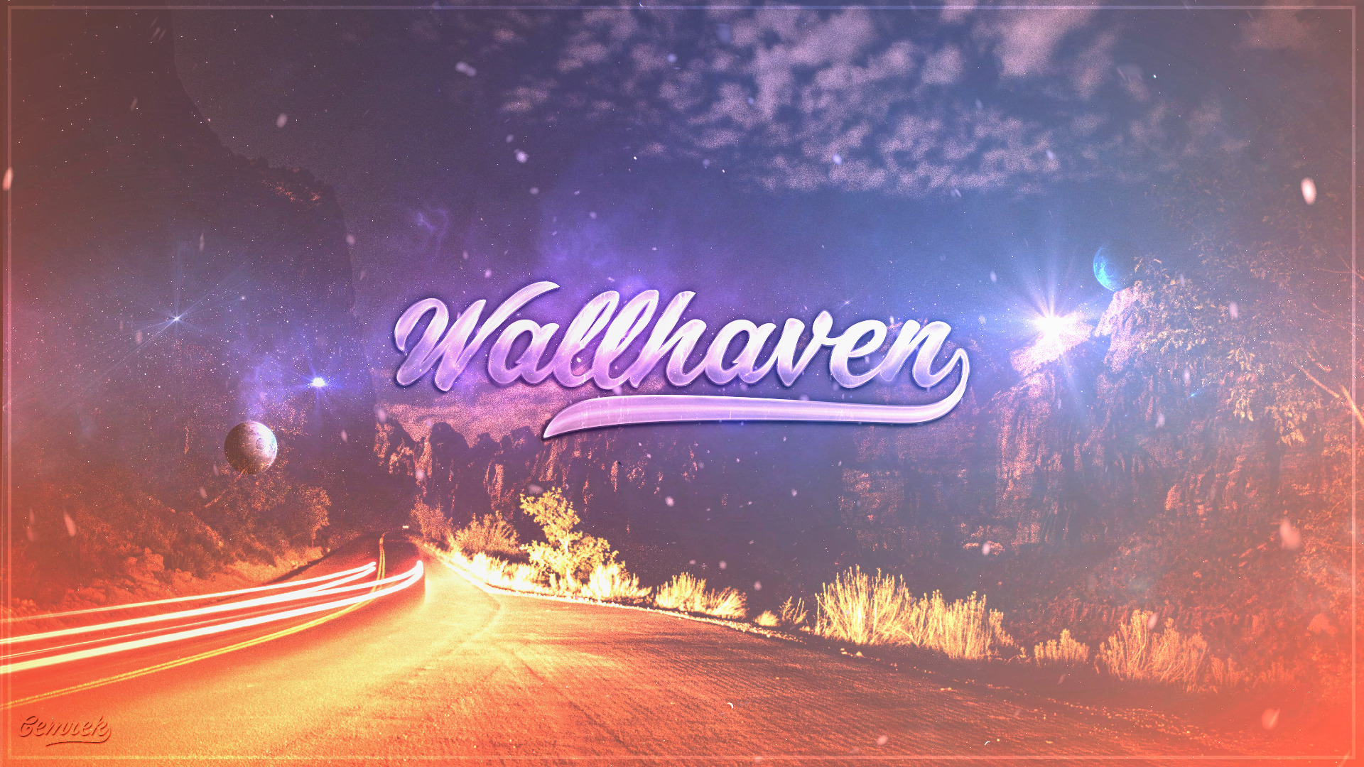 wallhaven, Metalanguage, Abstract, Space, Road, Flares Wallpaper