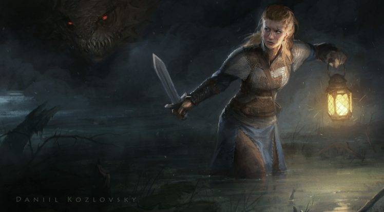 warrior, Fantasy art, Sword, Vikings HD Wallpaper Desktop Background