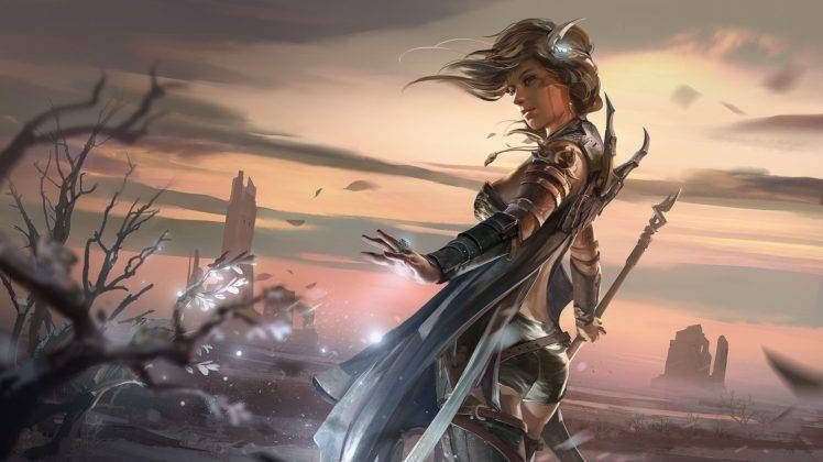 warrior, Fantasy art, Magic HD Wallpaper Desktop Background