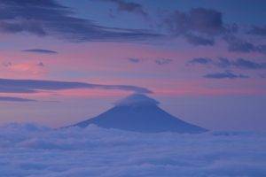 nature, Landscape, Japan, Asia, Clouds, Mountains, Mount Fuji, Sunset