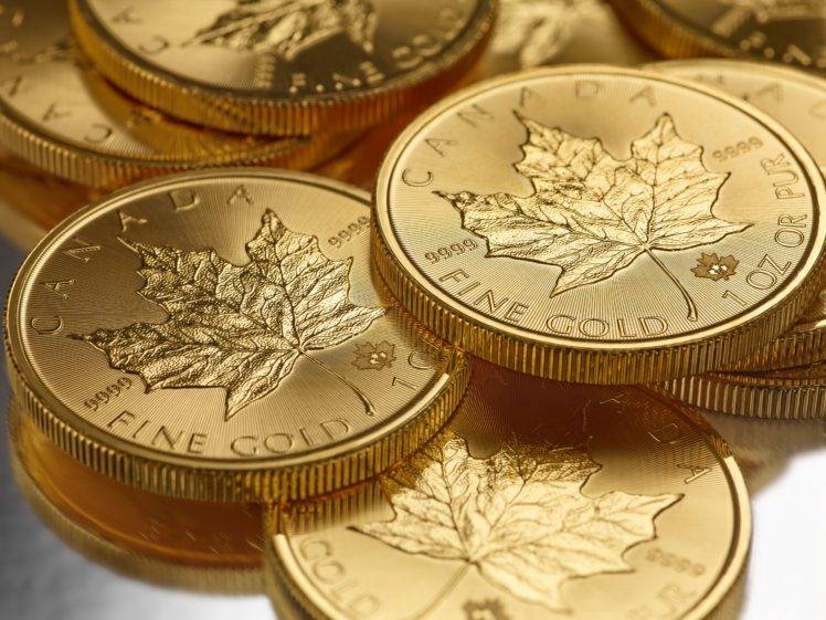 Canada, Macro, Gold, Money, Coins, Metal HD Wallpaper Desktop Background