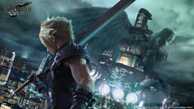 Cloud Strife, Final Fantasy VII, Video games, Midgar, Shinra, Sephiroth HD Wallpaper Desktop Background