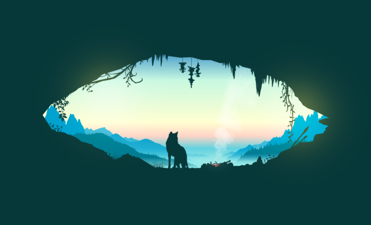 minimalism, Outdoors, Wolf, Nature HD Wallpaper Desktop Background