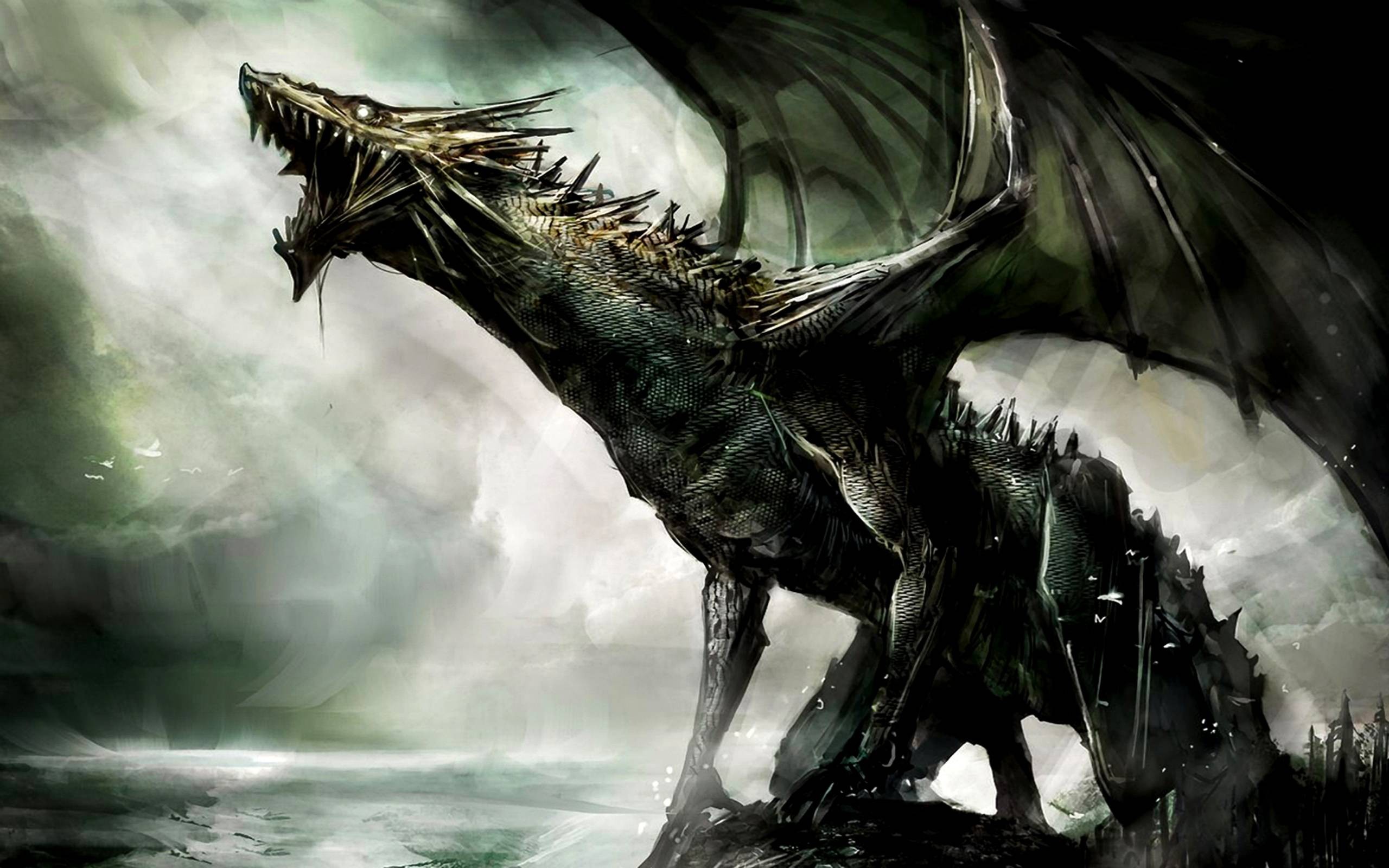dragon, Creature, Fantasy art Wallpaper