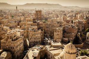 Yemen, Sanaa, City, Cityscape, Building, Old building