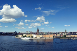 Stockholm, Cityscape, Sea, Water, Sweden, Capital, Europe, Blue