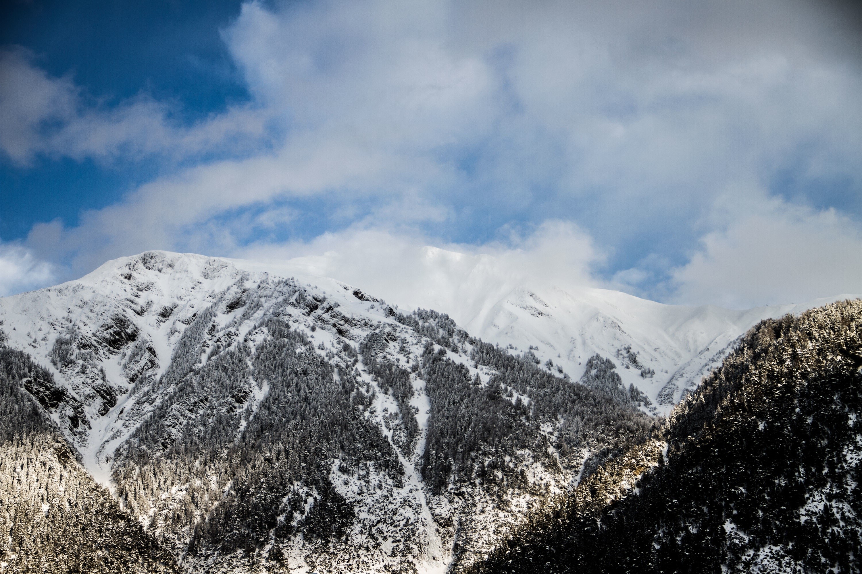 landscape, Mountains, Snow Wallpaper