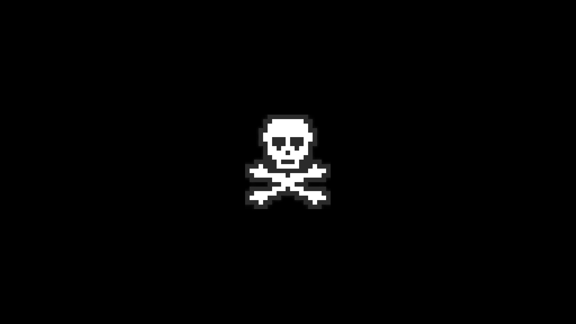 pirates, Pixel art, Pixels, Skull, Skull and bones Wallpaper