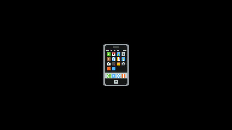 pixel art, Pixels, IPhone, Telephone HD Wallpaper Desktop Background