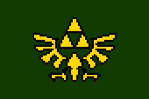 pixel art, Pixels, Triforce, The Legend of Zelda