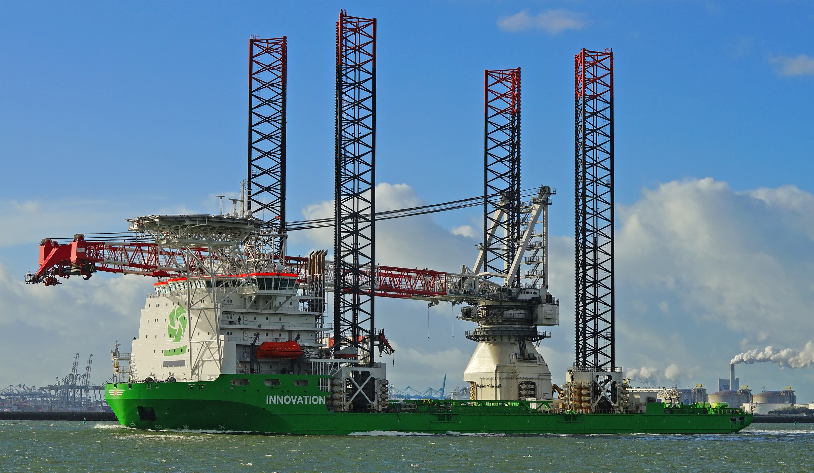 ship, Vehicle, Cranes (machine) Wallpaper