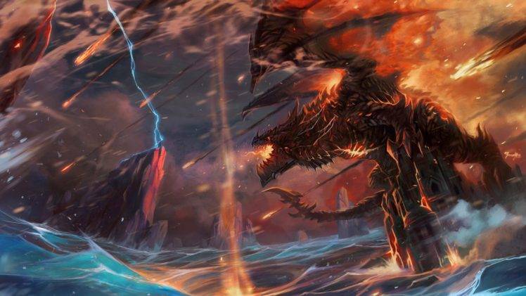 dragon, Creature, World of Warcraft, Video games, Fantasy art HD Wallpaper Desktop Background