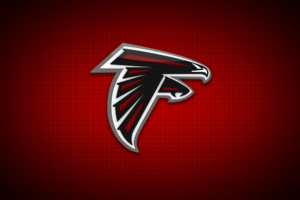 falcons, Atlanta Falcons, Logo, Red background, Minimalism