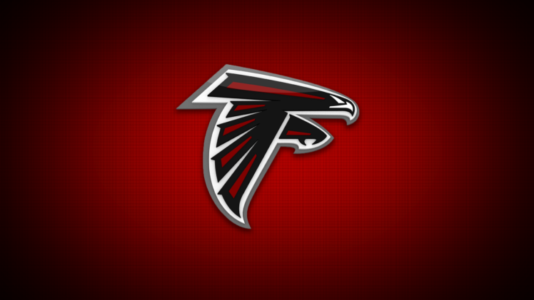 falcons, Atlanta Falcons, Logo, Red background, Minimalism HD Wallpaper Desktop Background