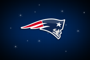 New England Patriots, Patriots, Logo, Minimalism, Blue background