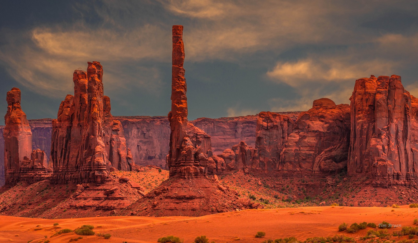 mountains, Monument Valley, Southwest, USA, Landscape Wallpaper