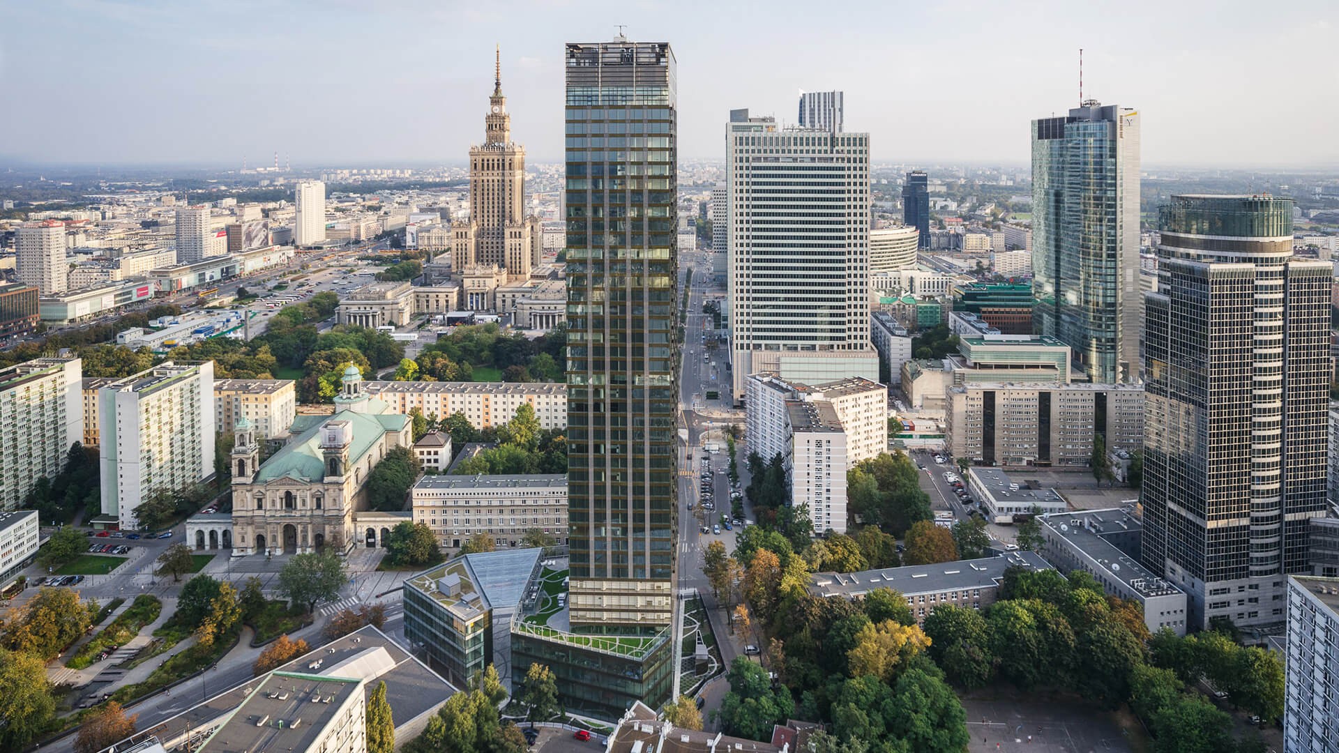 Poland, Warsaw, Skyscraper, Cityscape Wallpaper