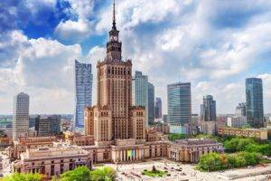 Poland, Warsaw, Skyscraper, Cityscape