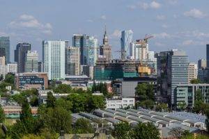 Poland, Warsaw, Skyscraper, Cityscape
