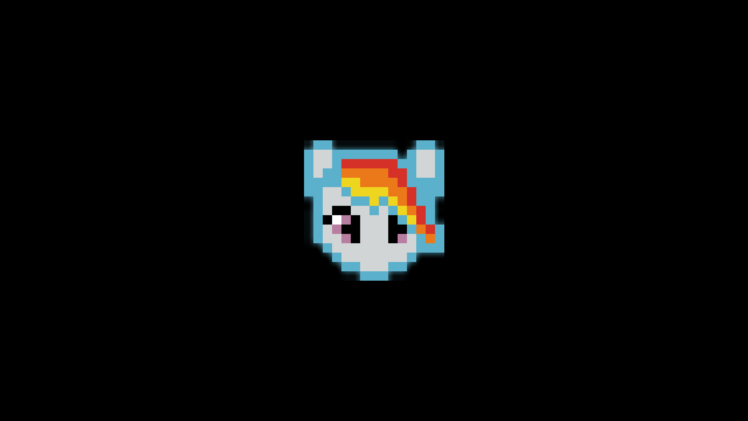 Rainbow Dash, Pixel art, Pixels, My Little Pony HD Wallpaper Desktop Background