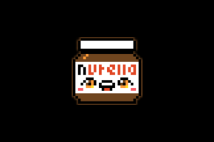 pixel art, Pixels, Nutella, Simple