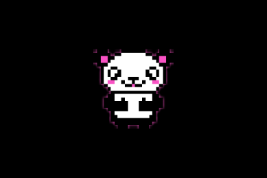 pixel art, Pixels, Panda