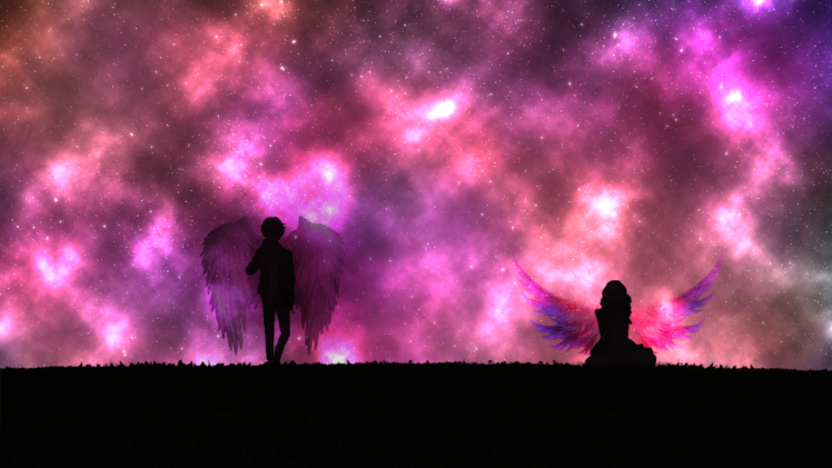 grass, Dragon Wings, Lost Planet, Night, Angel HD Wallpaper Desktop Background