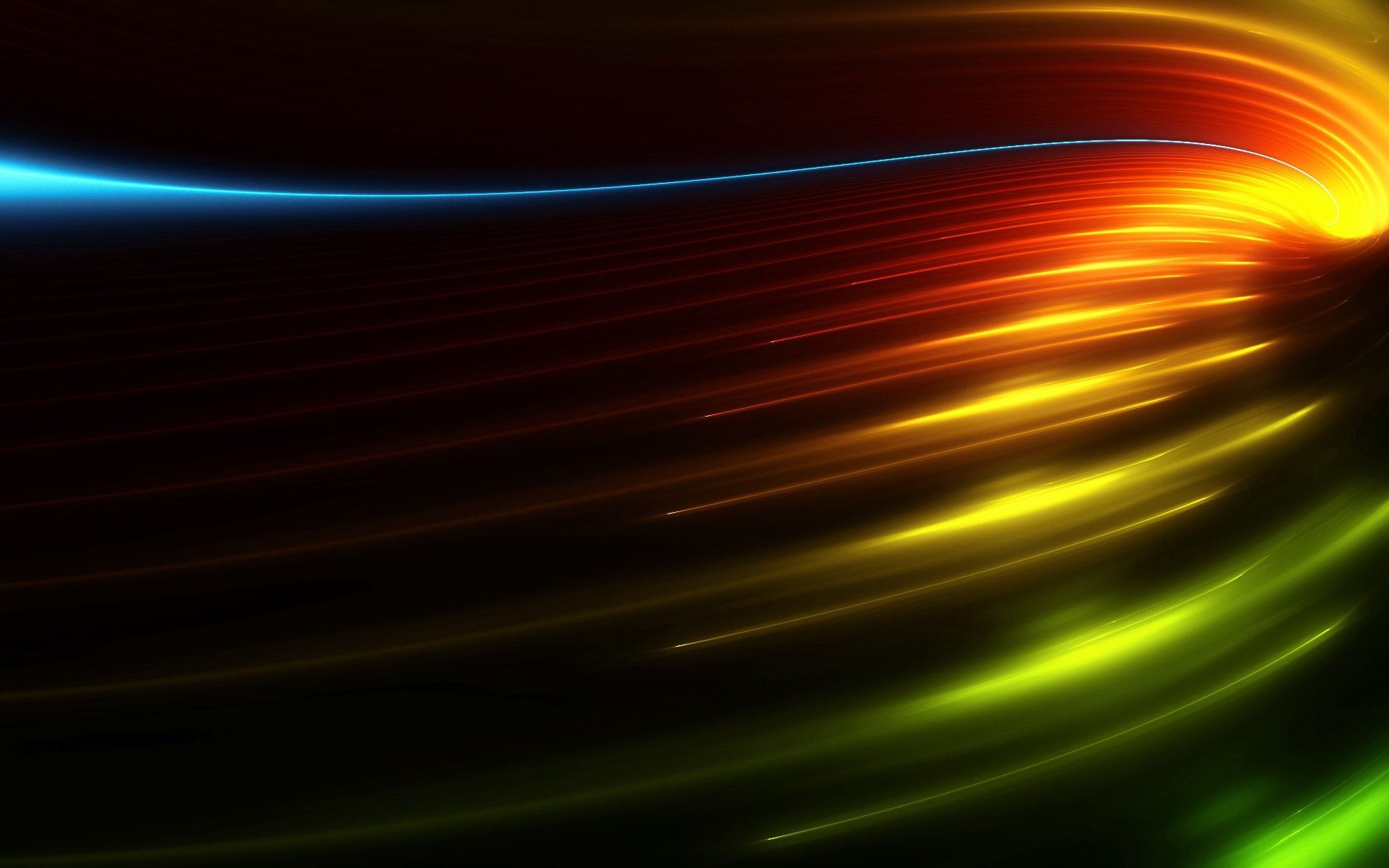 abstract, Wavy lines, Glowing Wallpaper