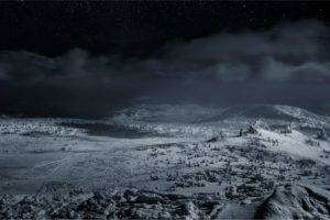 Siberia, Winter, Landscape, Dark, Nature