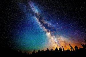 stars, Night, Landscape, Milky Way
