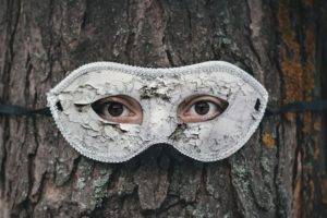 eyes, Mask, Trees