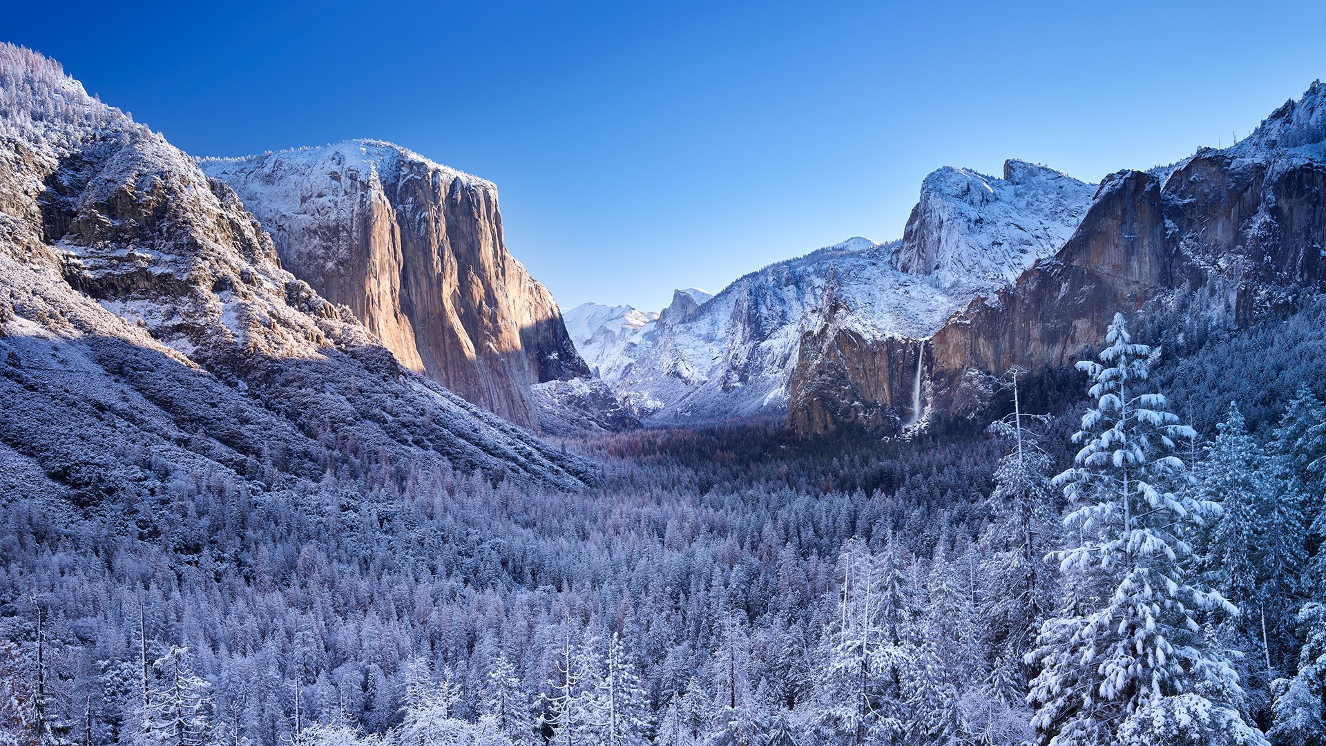 snow, Sky, Yosemite National Park, Mountains, Landscape Wallpaper