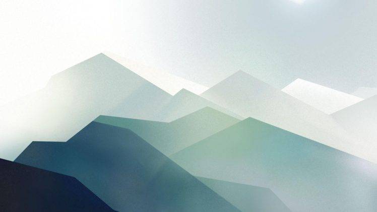 mountains, Minimalism HD Wallpaper Desktop Background